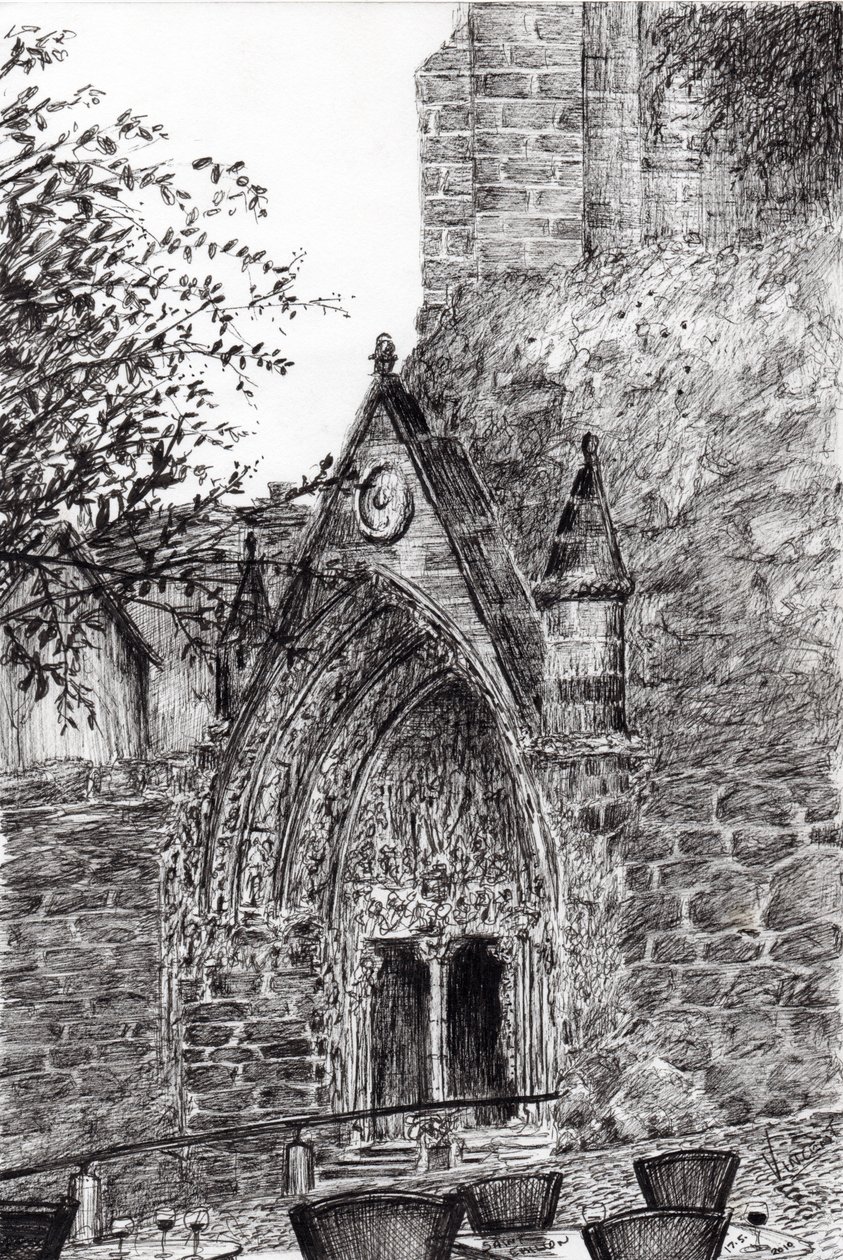 Saint Emilion, 2010, (inkoust na papíře) od Vincent Alexander Booth