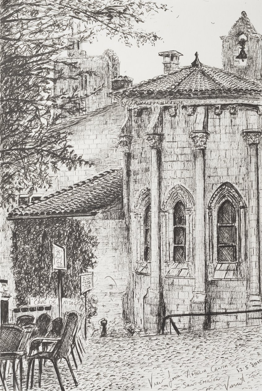 Saint Emilion Francie, 2010, (Inkoust na papíře) od Vincent Alexander Booth