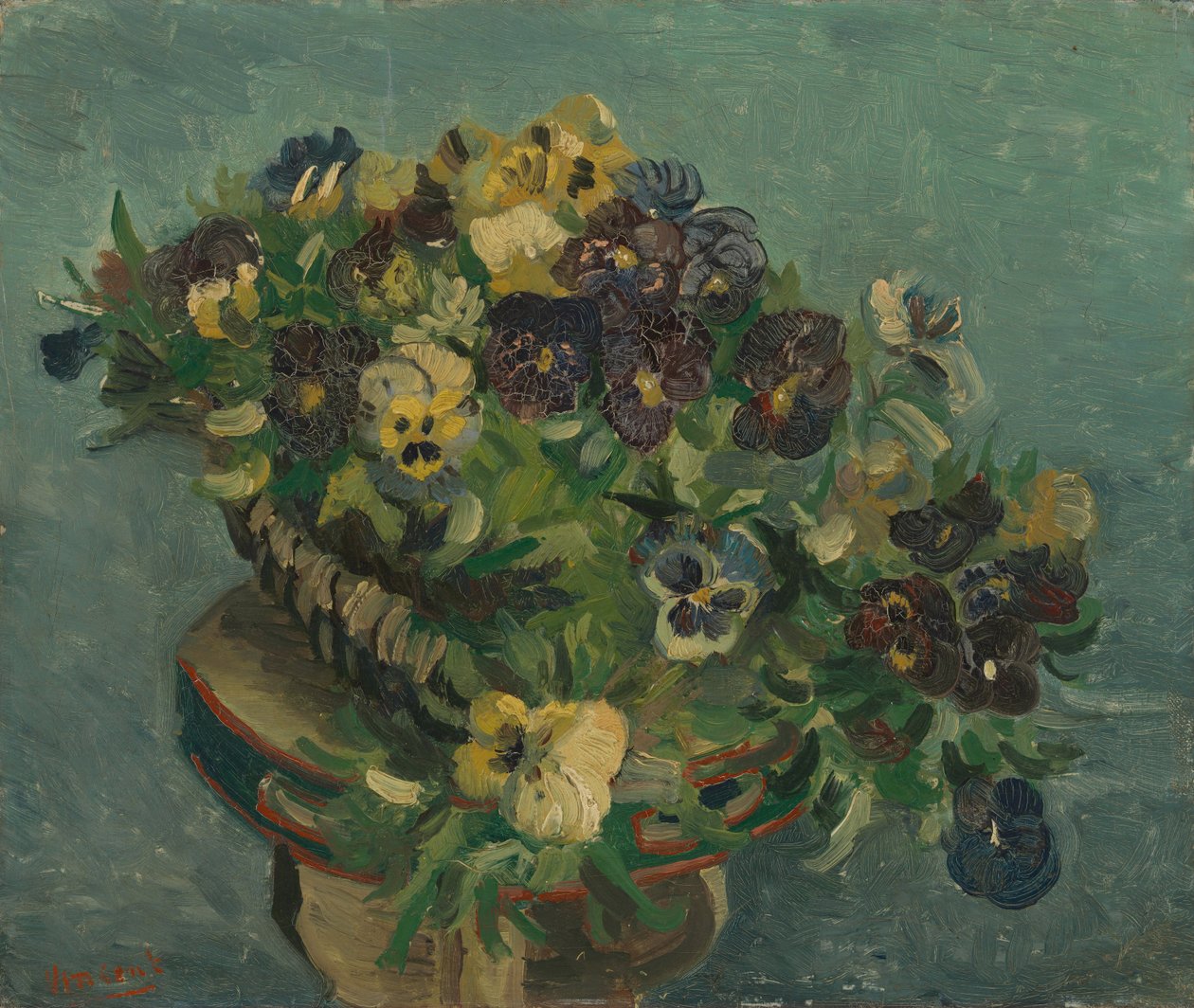 Košík macešek od Vincent van Gogh