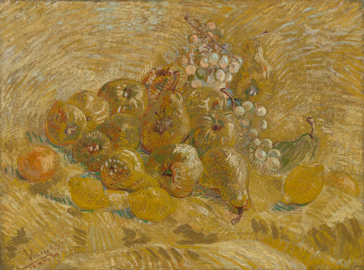 Kdoule, citrony, hrušky a hrozny od Vincent van Gogh