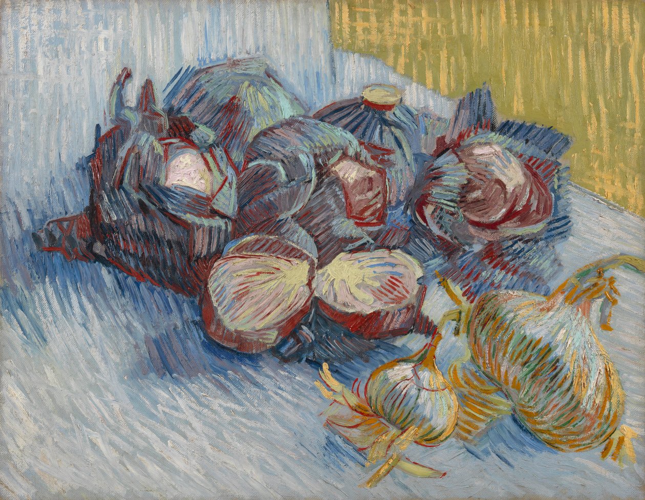 Červené zelí a cibule od Vincent van Gogh