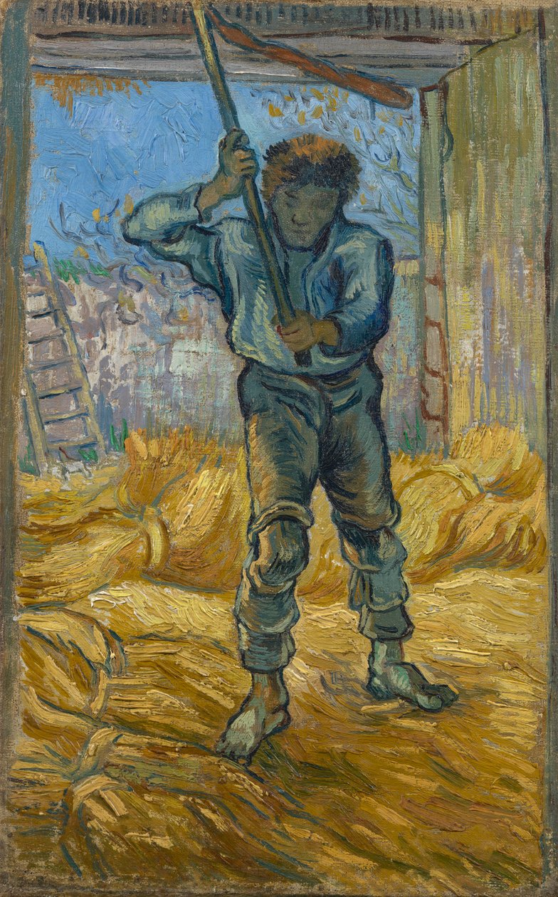 The Thresher (po Millet) od Vincent van Gogh