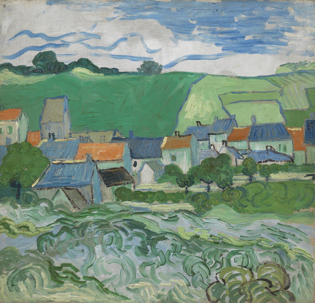 Pohled na Auvers od Vincent van Gogh