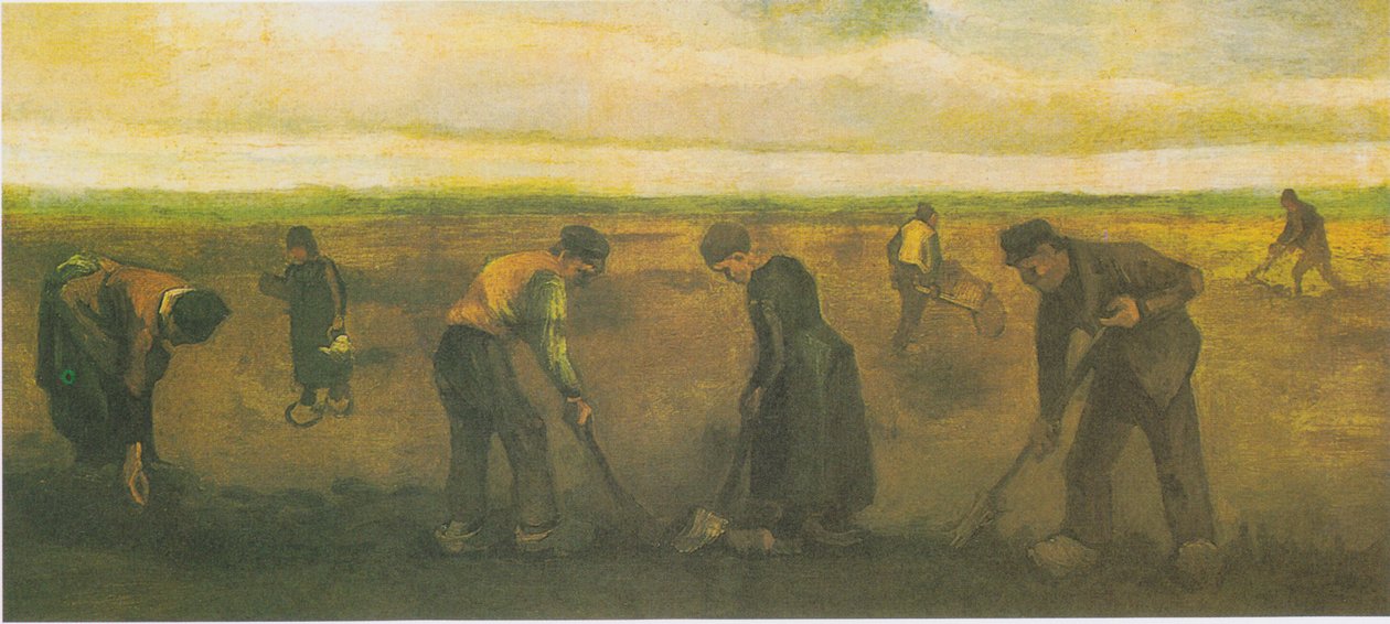 Rolníci sázení brambor od Vincent van Gogh