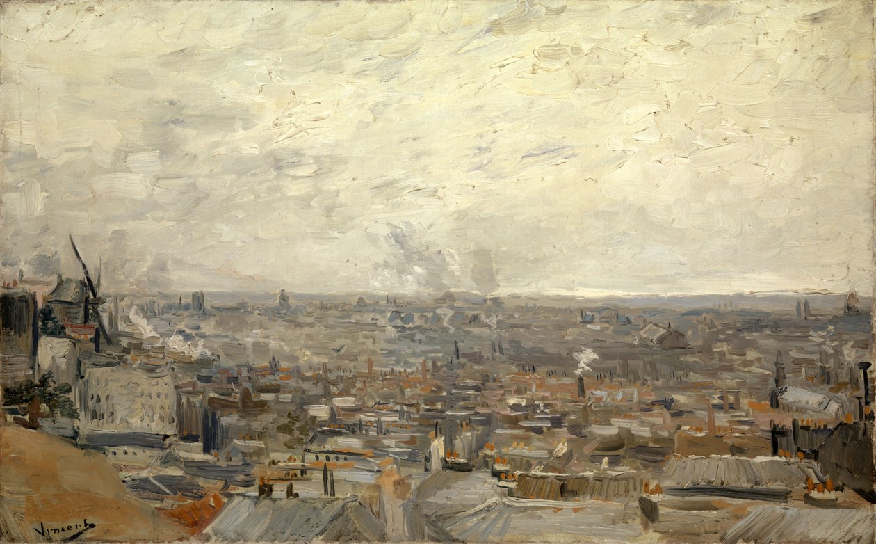 Pohled na Paříž z Montmartru od Vincent van Gogh