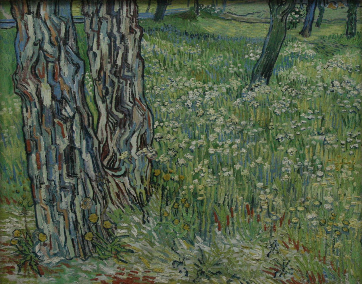 Kmeny stromů v trávě od Vincent van Gogh