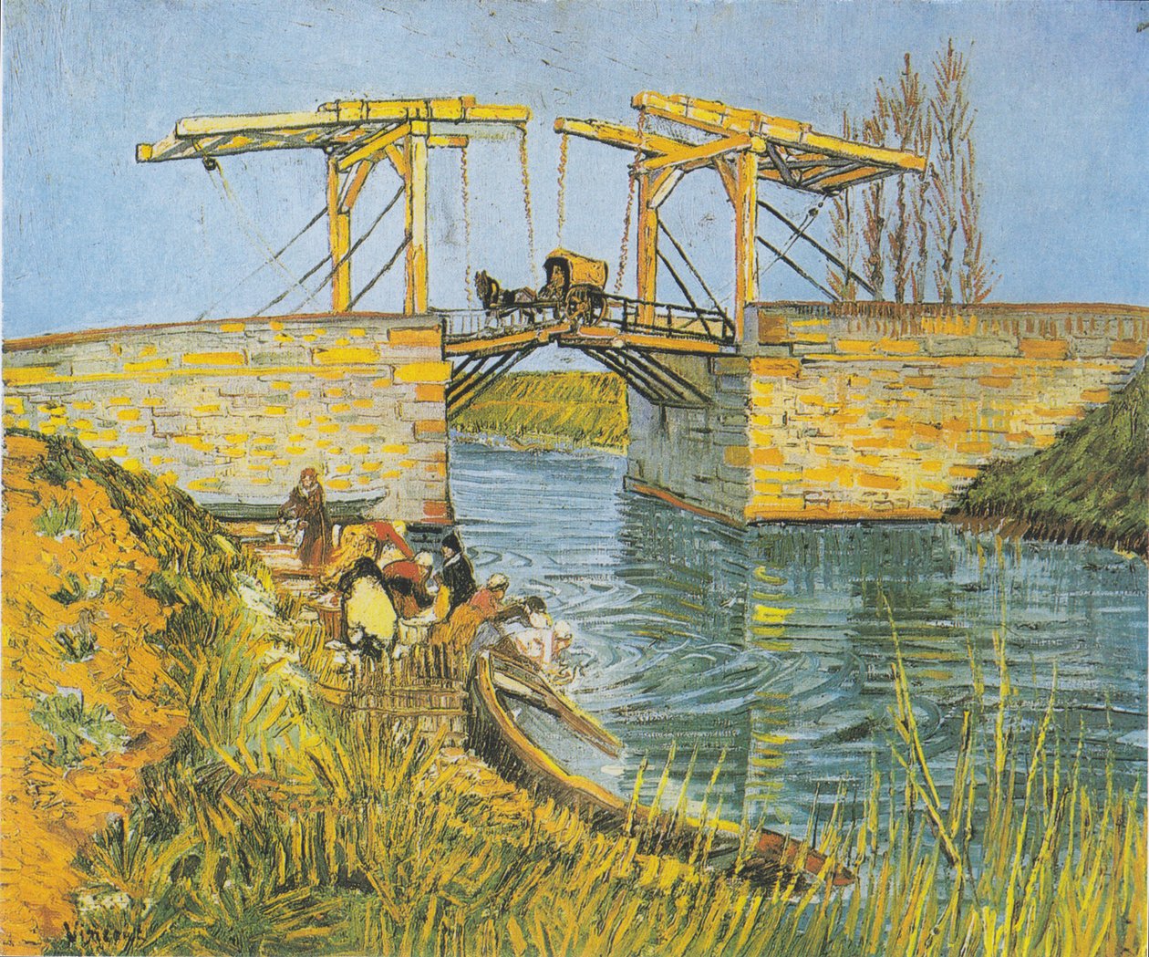 Langloisův most v Arles s prádelnami od Vincent van Gogh