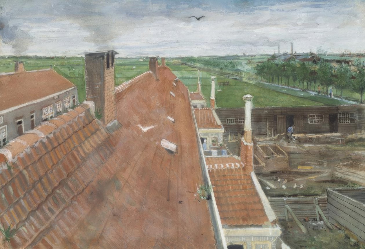 Střechy La Haye od Vincent van Gogh