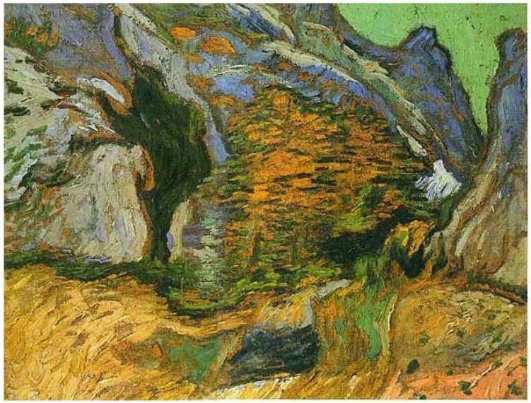 Soutěska Peiroulets od Vincent van Gogh