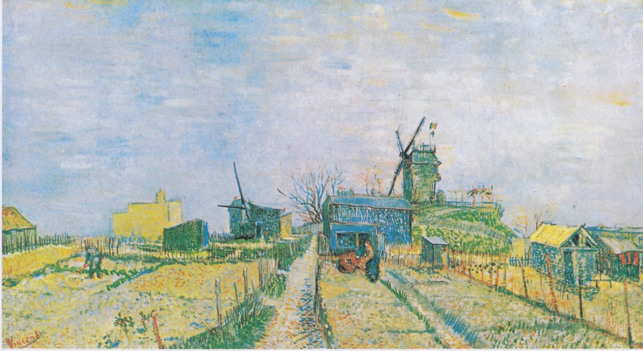 Zeleninové zahrady na Montmartru od Vincent van Gogh