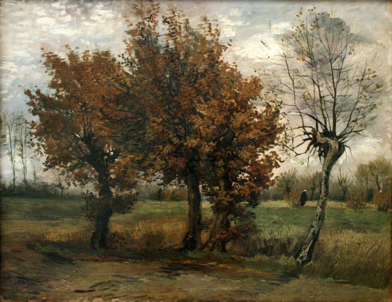 Podzimní krajina se čtyřmi stromy od Vincent van Gogh