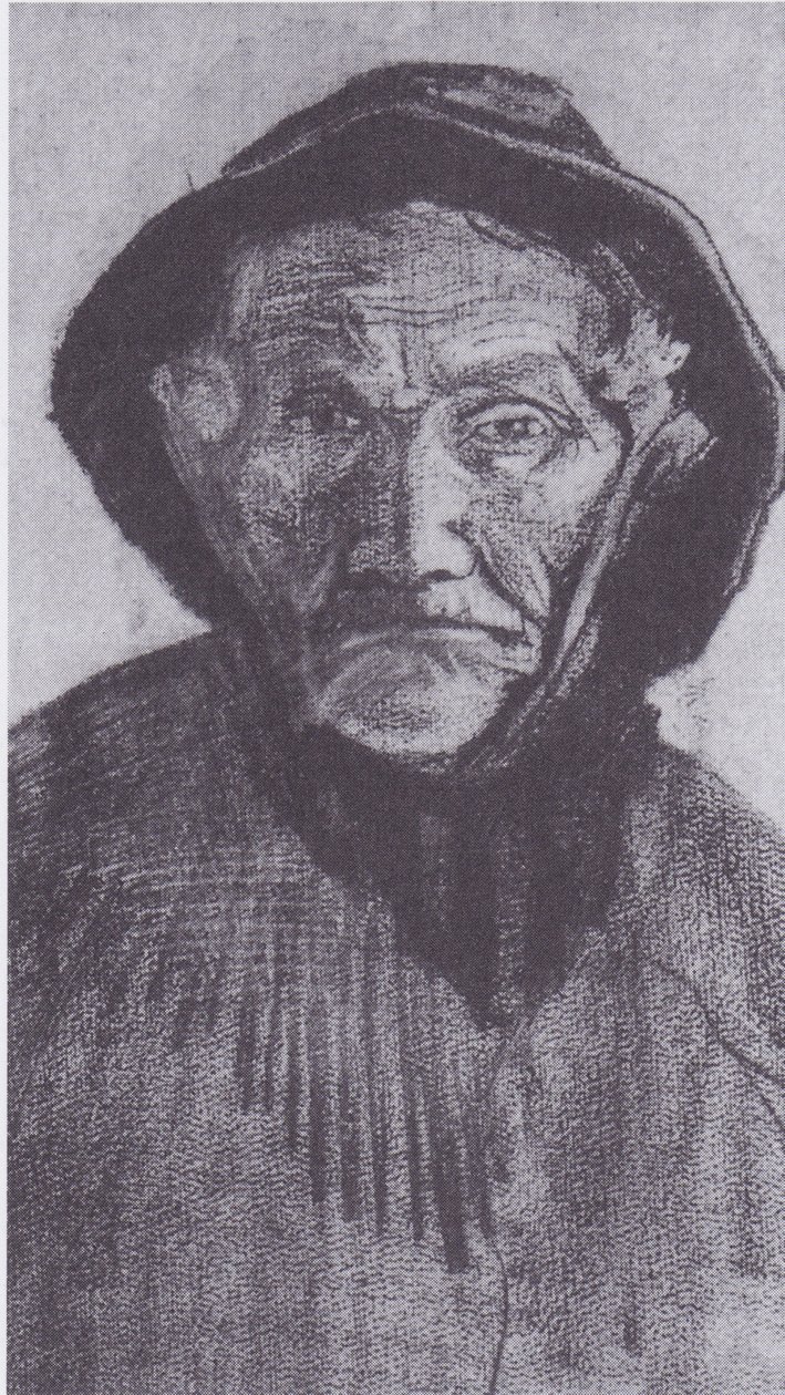 Hlava starého rybáře s jihozápadem od Vincent van Gogh