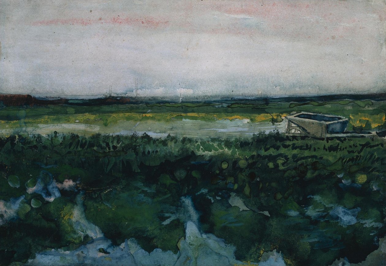 Krajina s trakařem od Vincent van Gogh