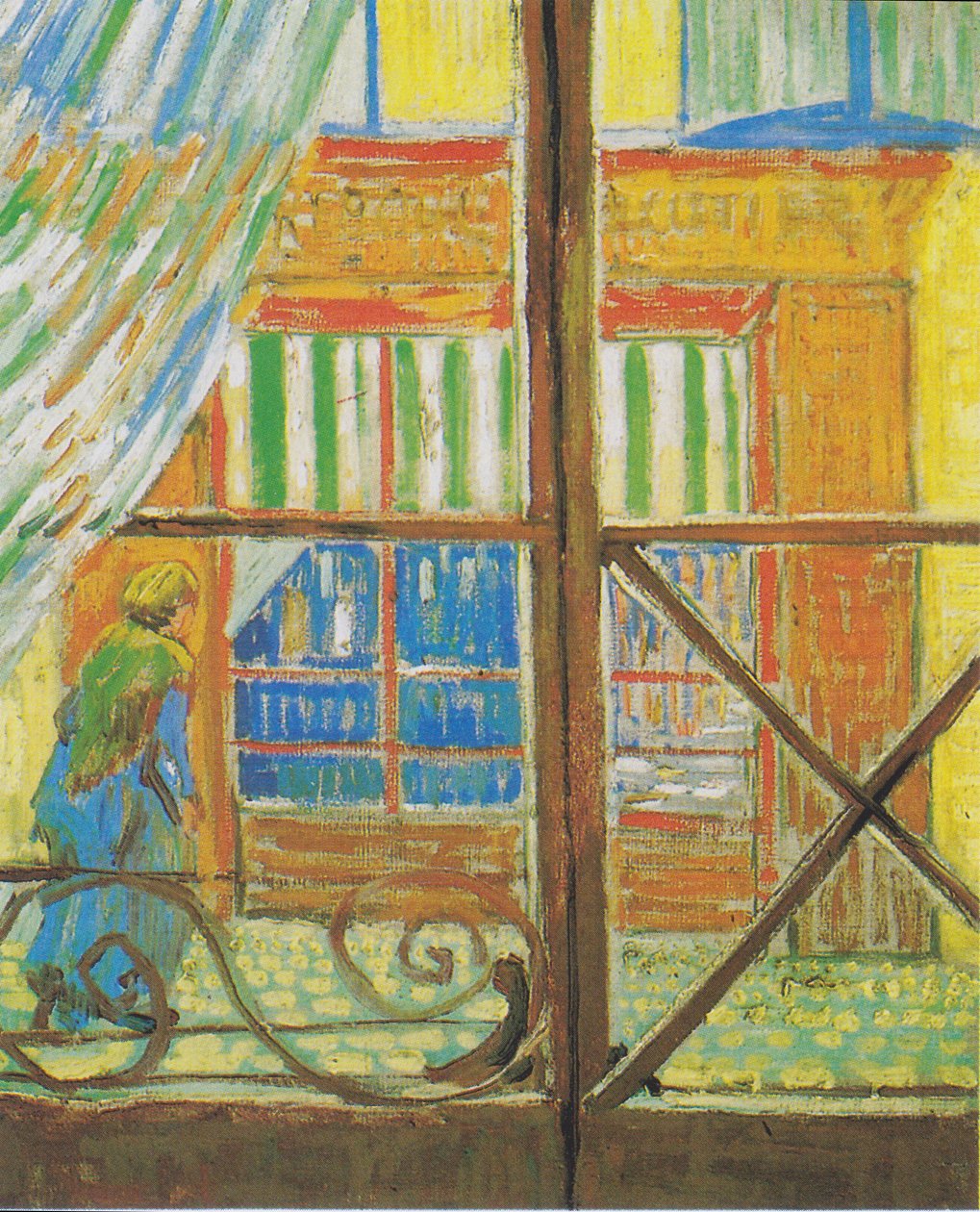Řeznictví, viděné oknem od Vincent van Gogh