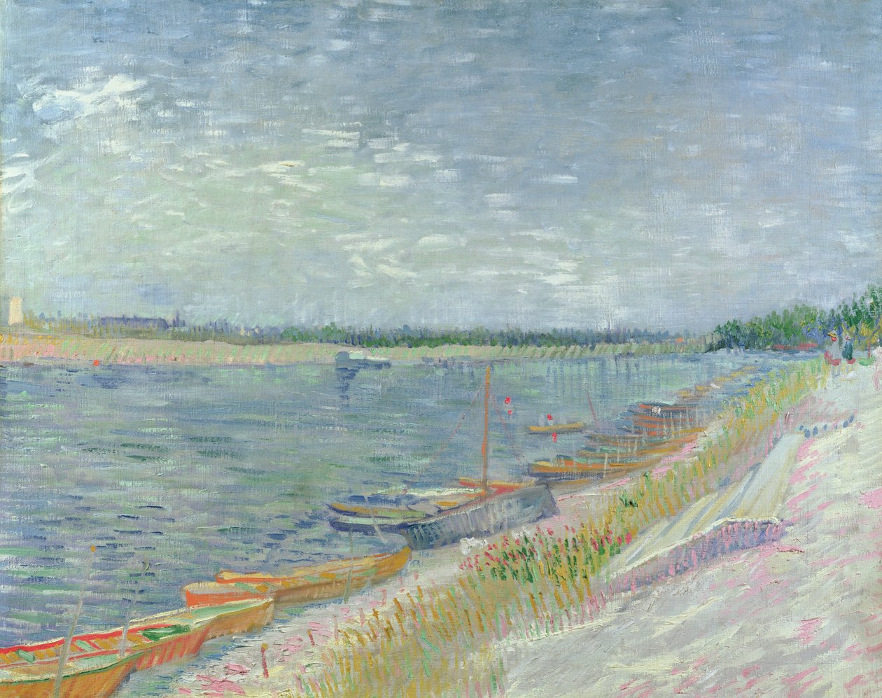 Kotvící lodě, 1887 od Vincent van Gogh