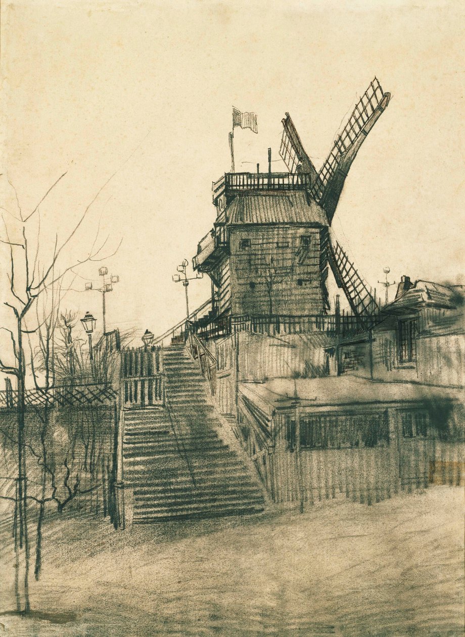 Moulin de la Galette od Vincent van Gogh