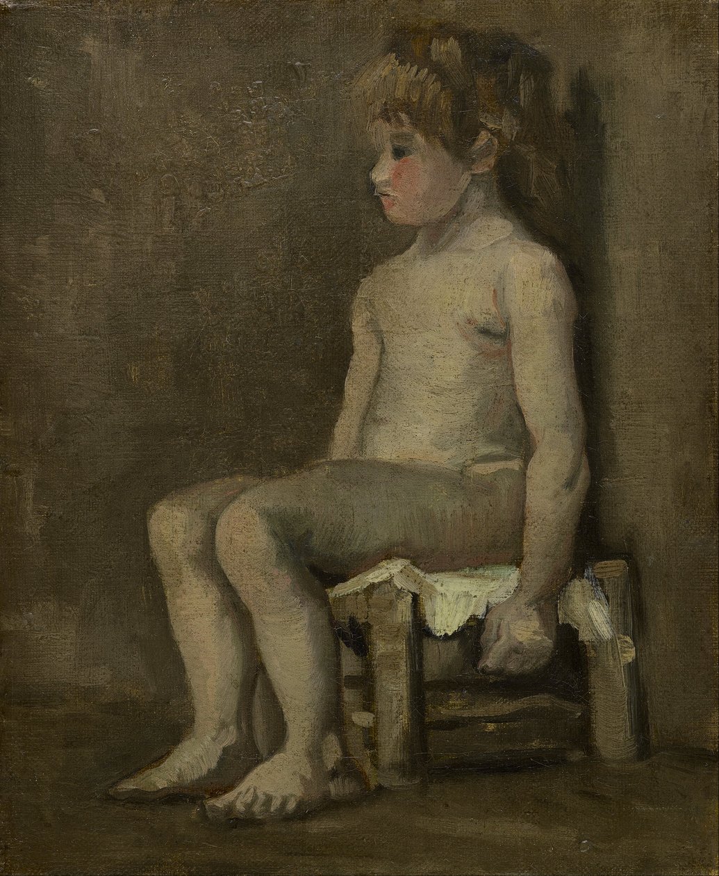 Nahá dívka, sedící od Vincent van Gogh