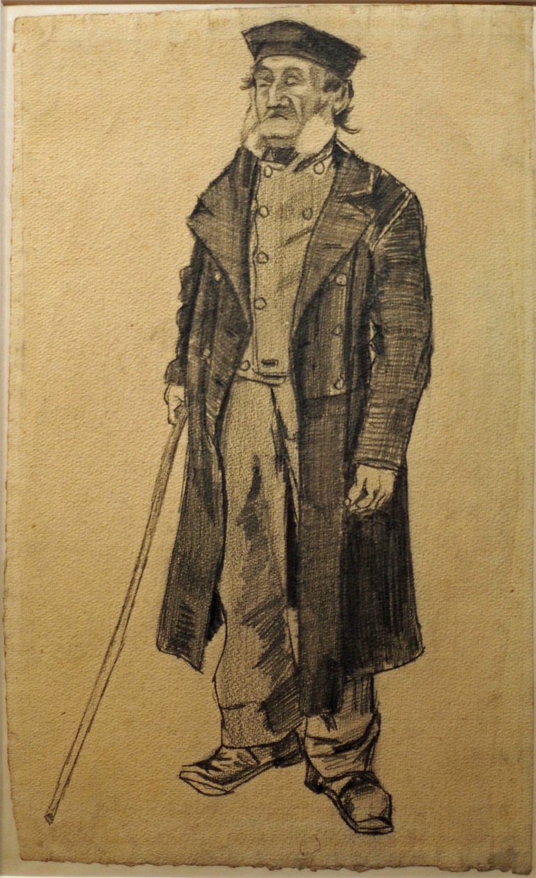 Starý muž s holí od Vincent van Gogh