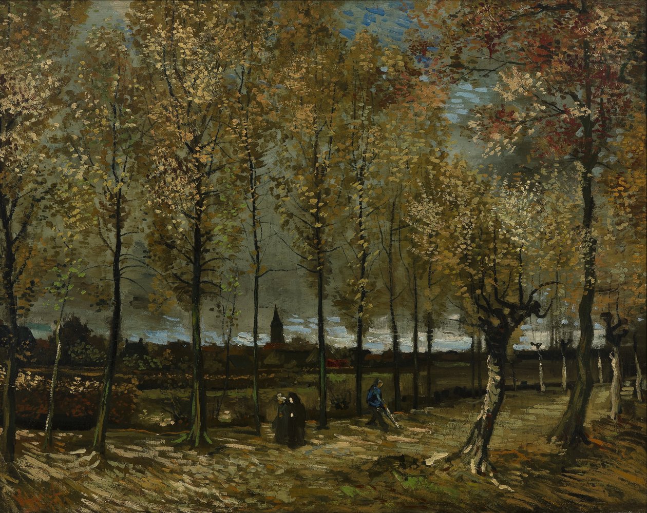 Topoly poblíž Nuenen od Vincent van Gogh