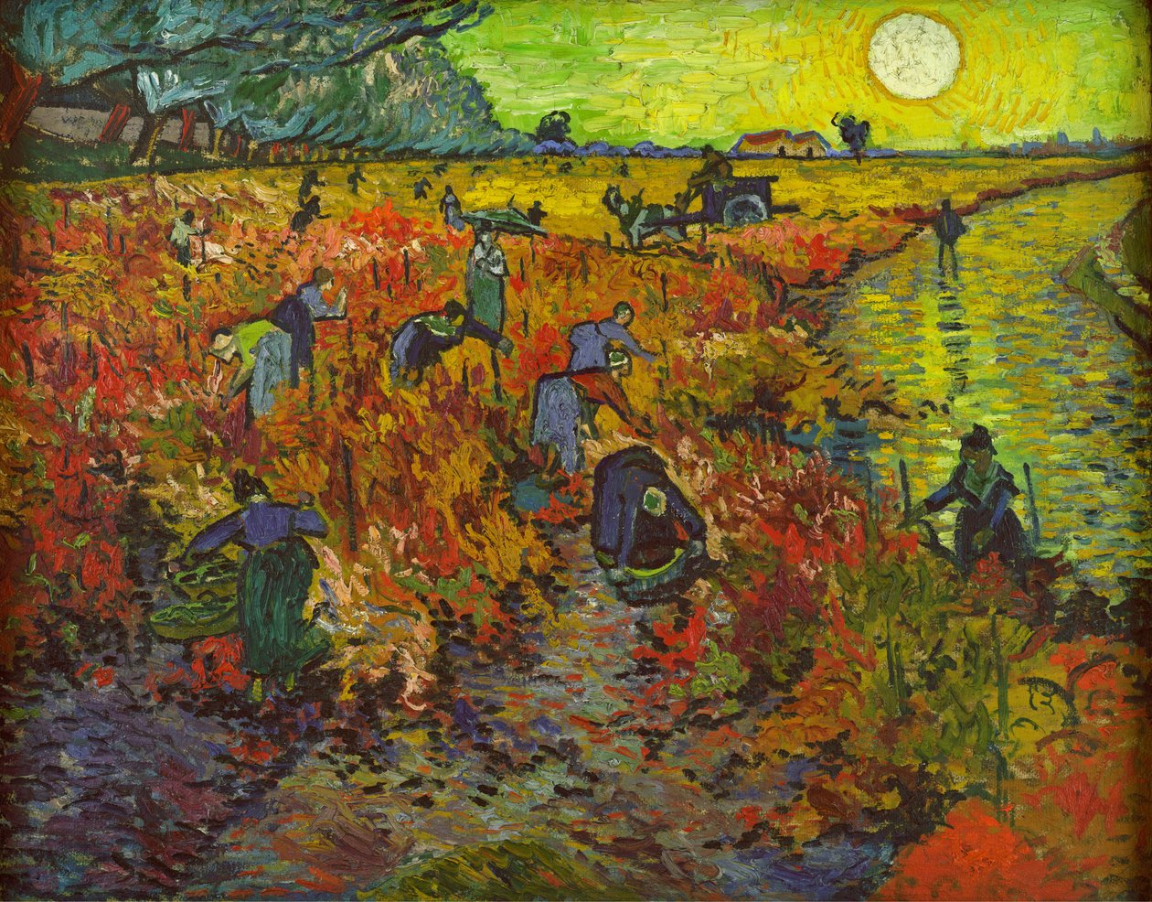 Červená vinice v Arles od Vincent van Gogh