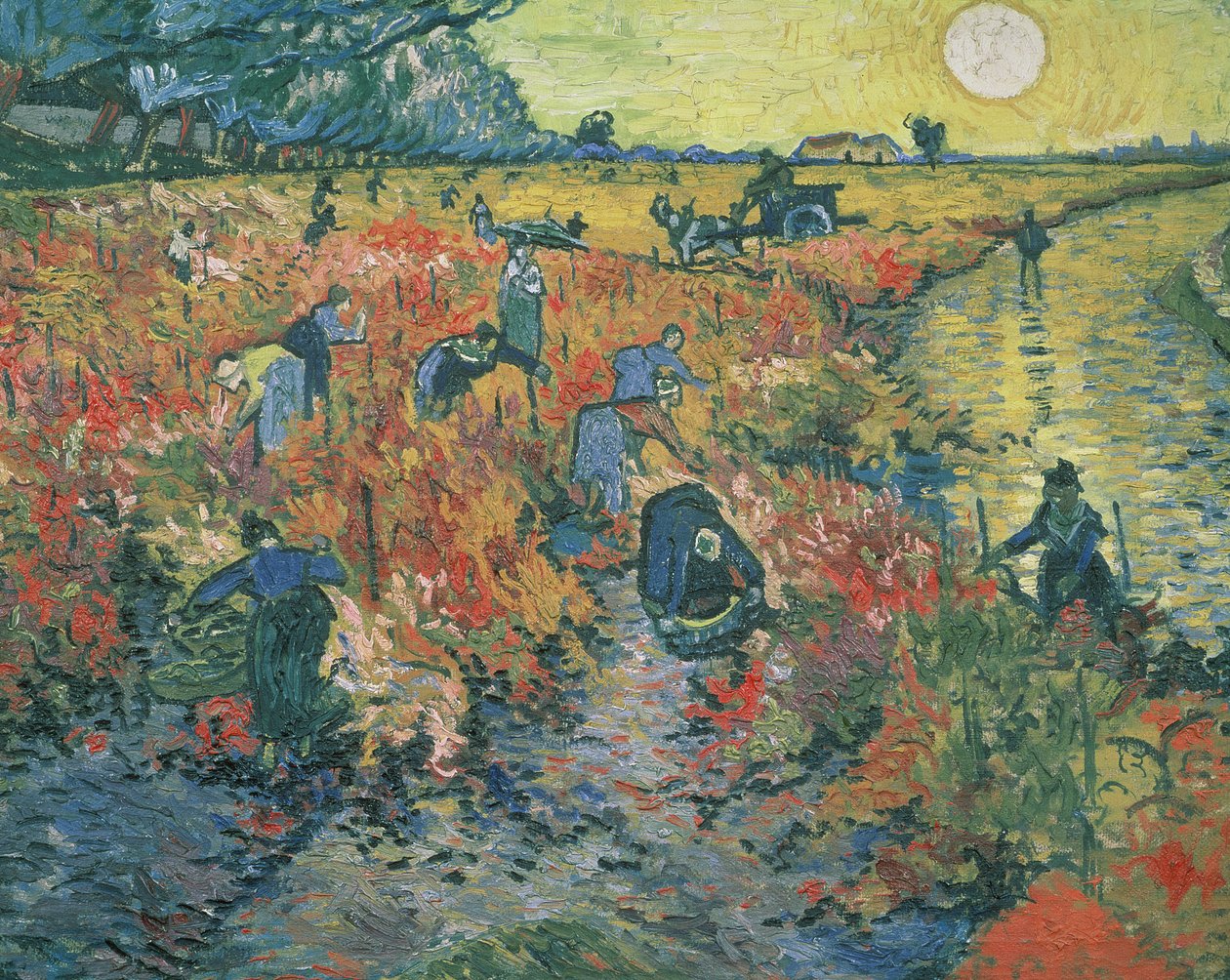 Červené vinice v Arles, 1888 od Vincent van Gogh