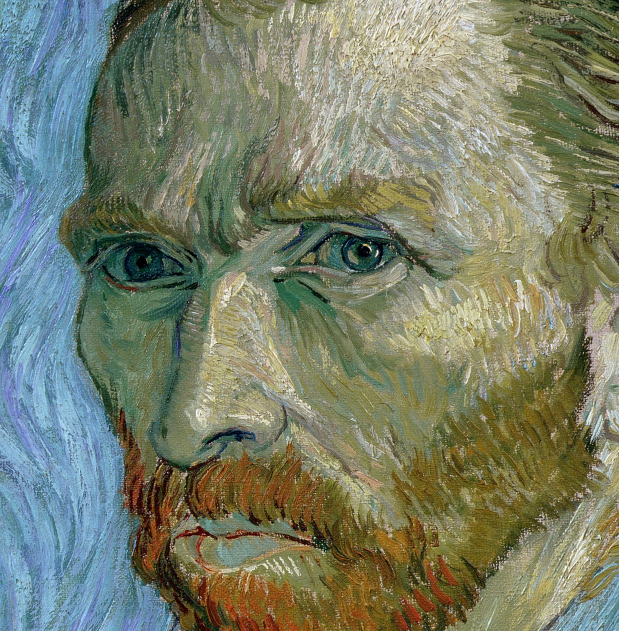 Autoportrét, 1889 (detail 32212) od Vincent van Gogh