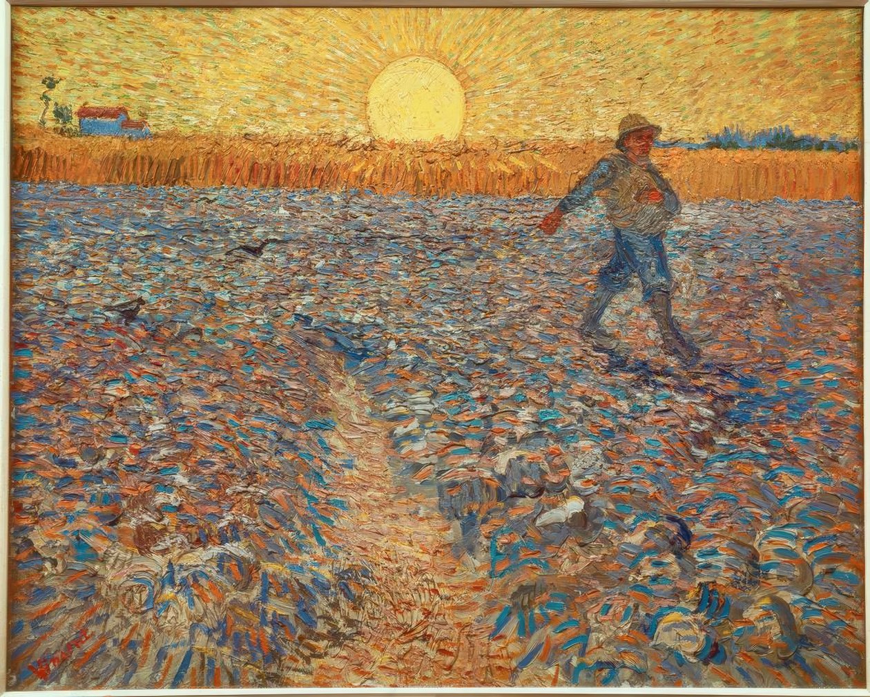 Rozsévač při zapadajícím slunci od Vincent van Gogh