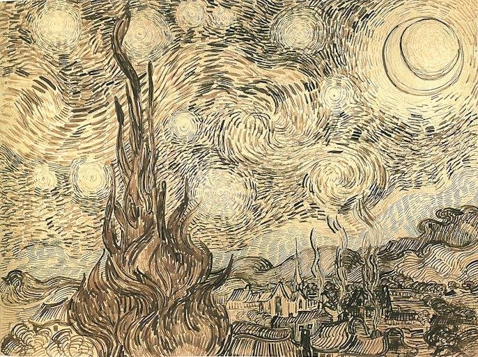 Hvězdná noc od Vincent van Gogh