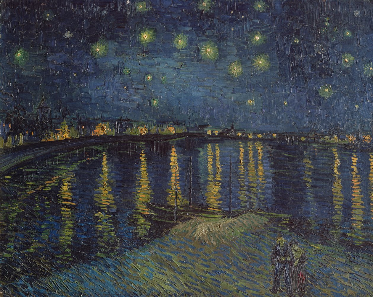Hvězdná noc nad Rhonou, 1888 od Vincent van Gogh