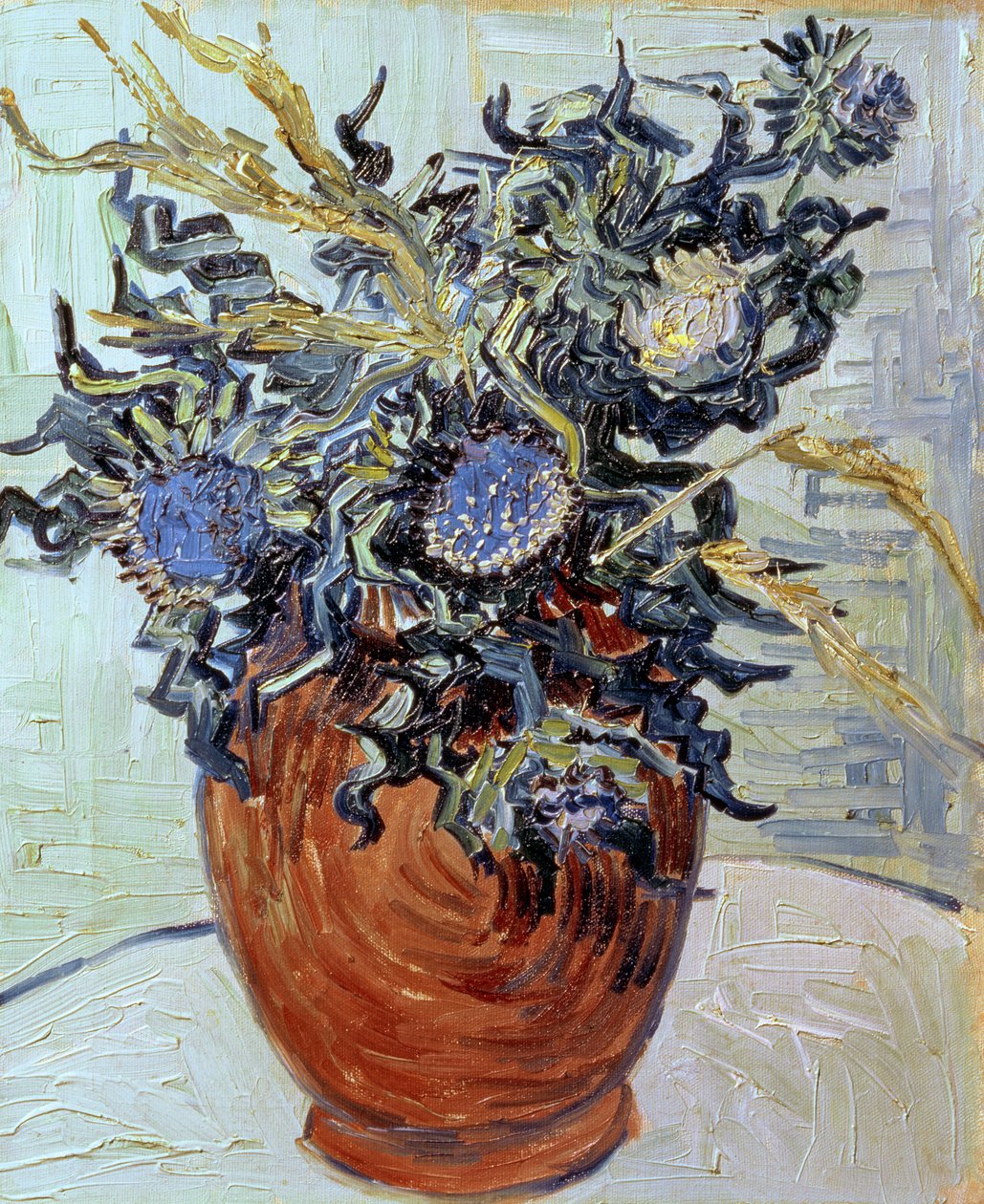 Zátiší s bodláky, 1890 od Vincent van Gogh