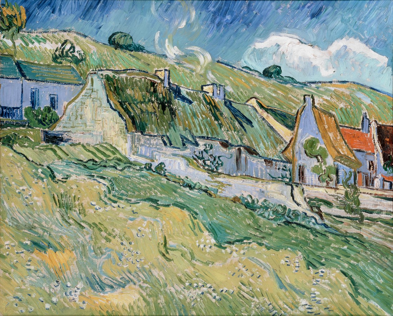 Doškové chaty od Vincent van Gogh
