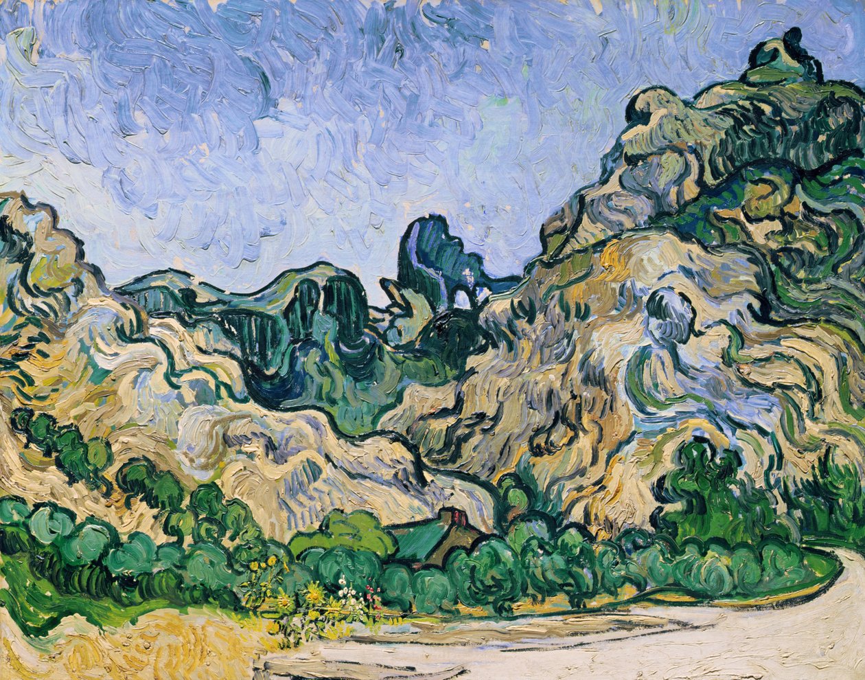 Alpilles, 1889 od Vincent van Gogh