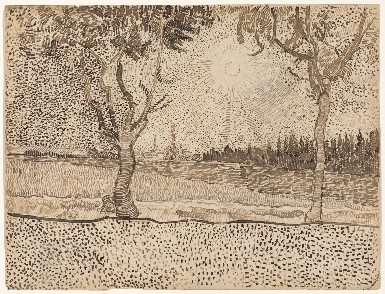 Cesta do Tarasconu od Vincent van Gogh