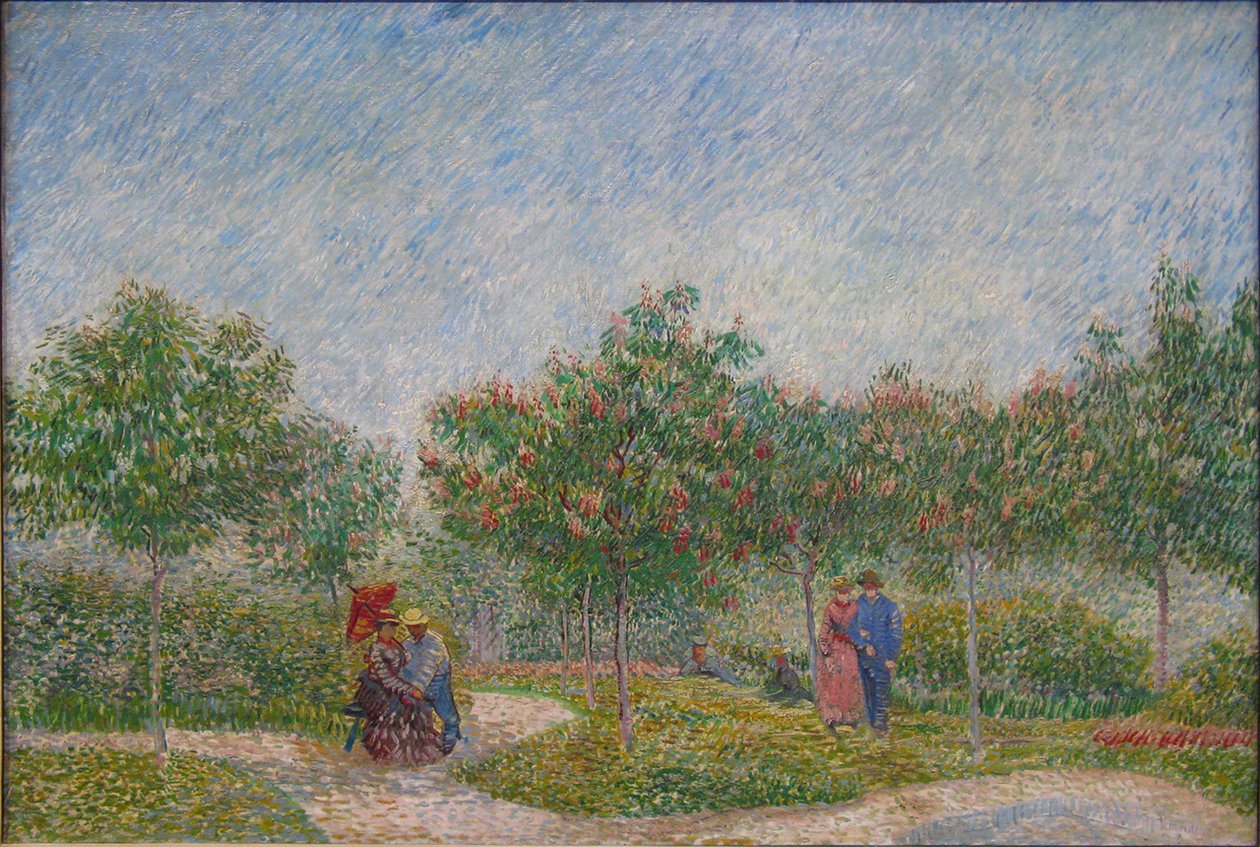 Zamilované páry v parku Voyer dArgenson v Asnières od Vincent van Gogh