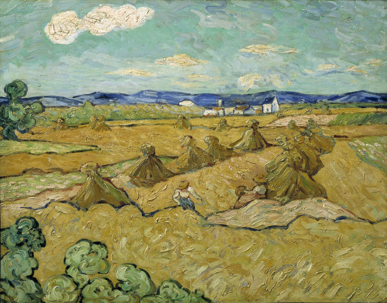 Kupky sena od Vincent van after Gogh