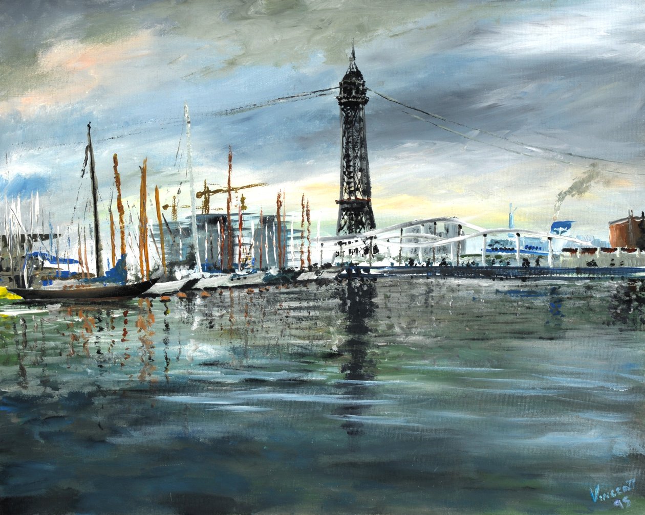 Barcelonské lodě od Vincent Alexander Booth
