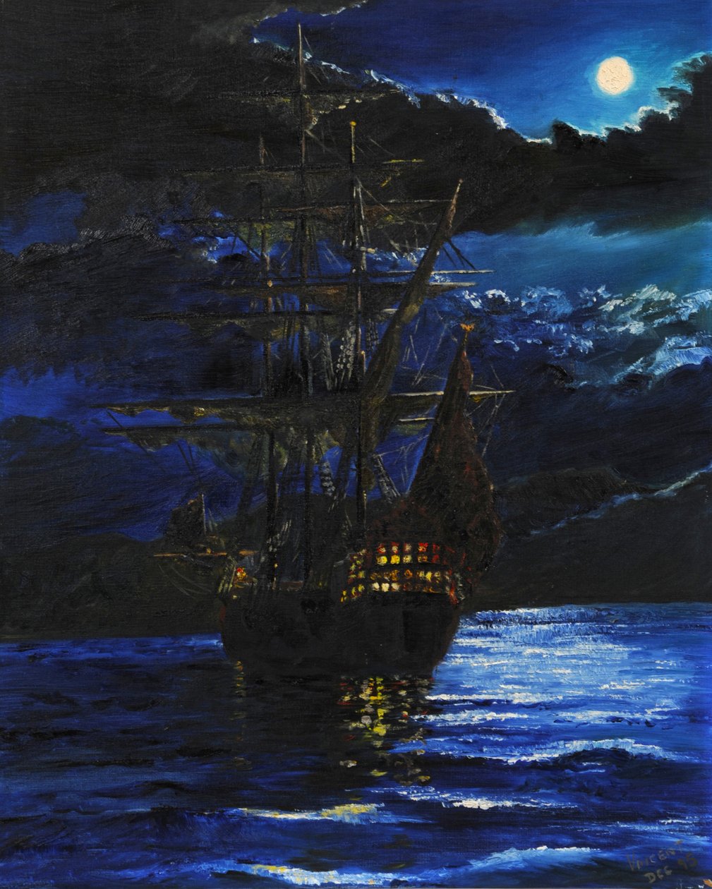 Galeona v Anchor od Vincent Alexander Booth