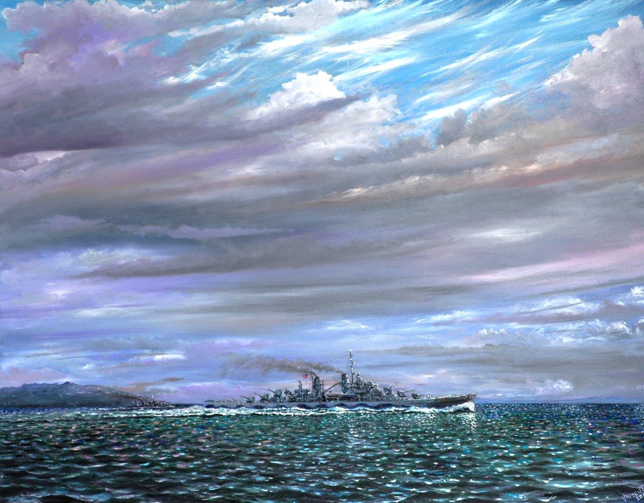 USS Juneau Guadalcanal 1942, 2019 od Vincent Alexander Booth