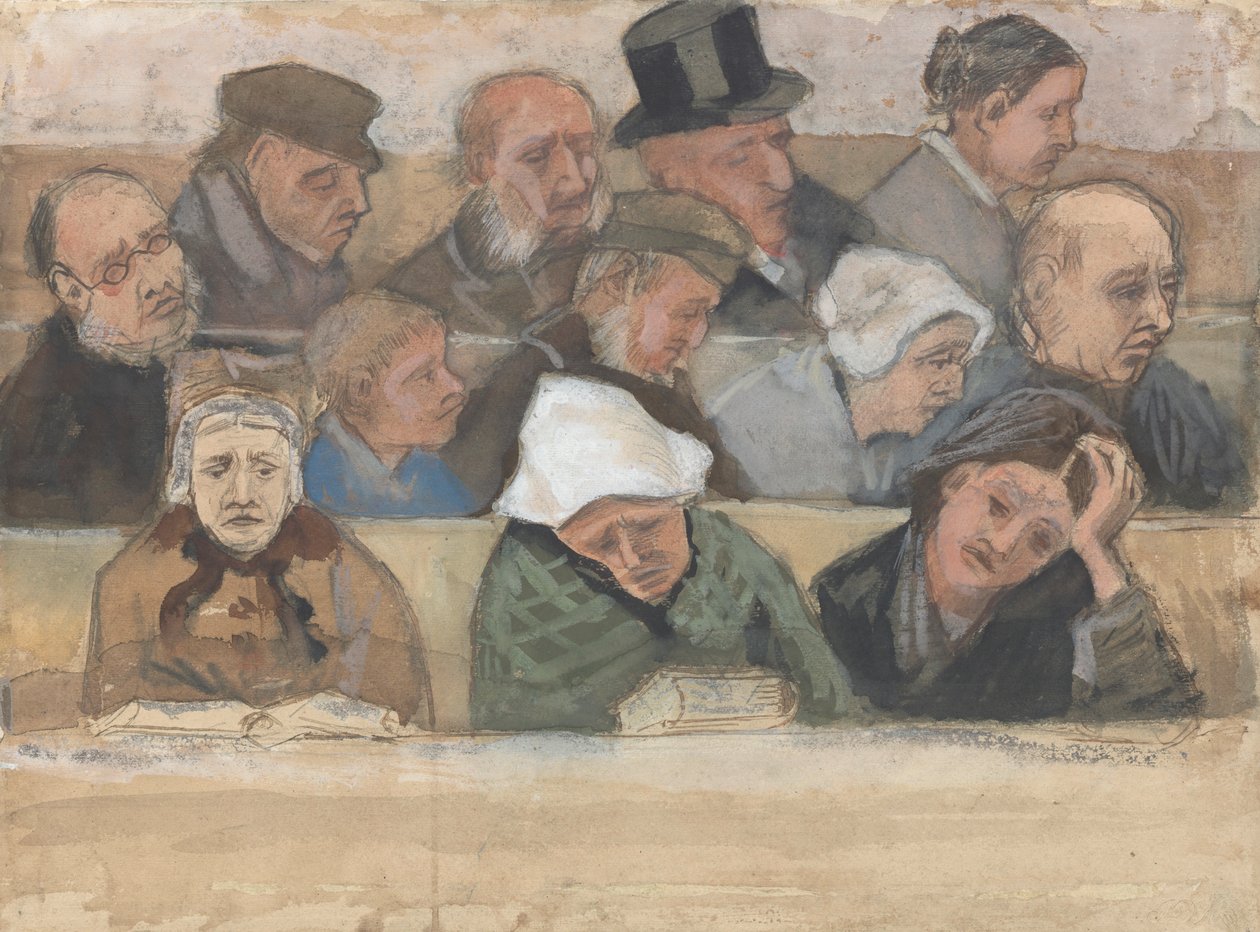 V kostele, 1882. od Vincent van Gogh