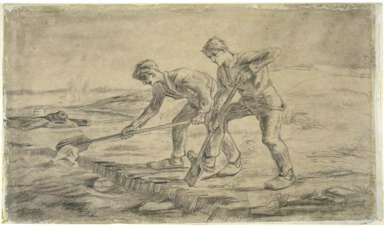 Kopači po Milletovi, 1880. od Vincent van Gogh
