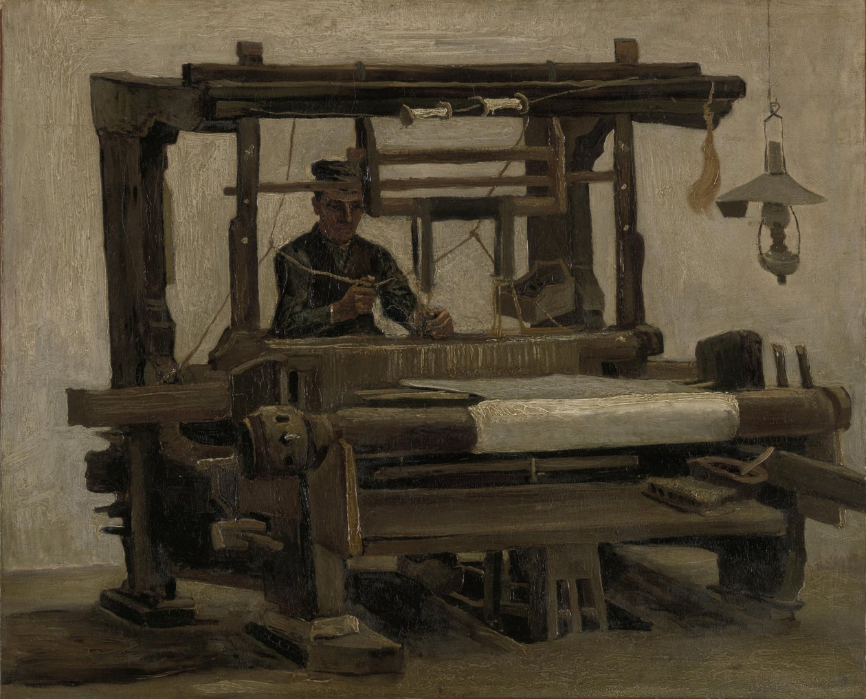 Tkadlec na stavu, 1884. od Vincent van Gogh