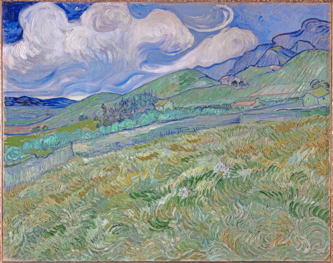 Horská krajina za nemocnicí Saint-Paul od Vincent van Gogh