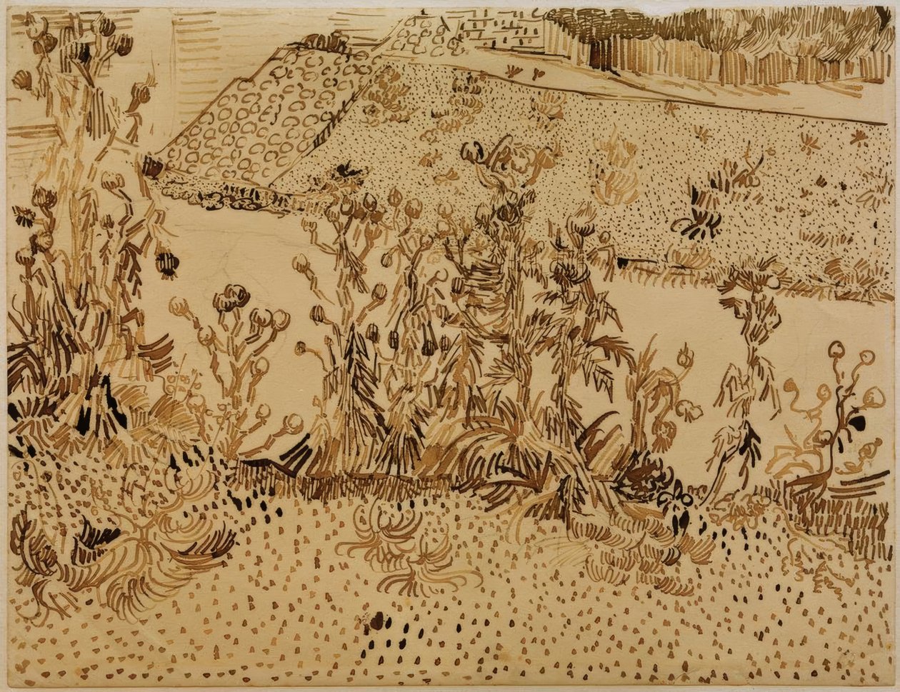Silniční bodláky od Vincent van Gogh