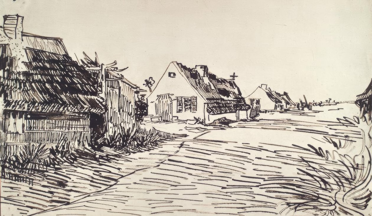 Dorfstraße od Vincent van Gogh