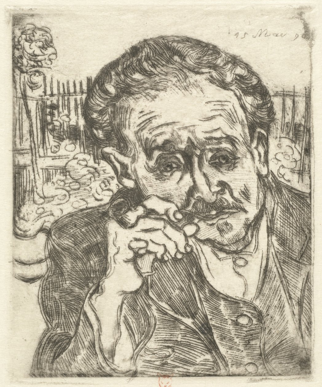 Dr. Gachet (Muž s dýmkou) od Vincent van Gogh