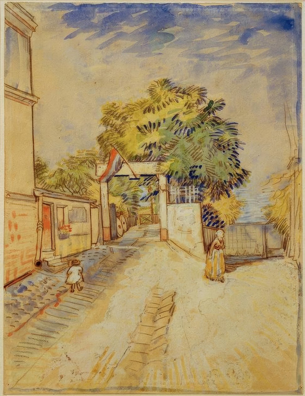 Vstup do Moulin de la Galette od Vincent van Gogh
