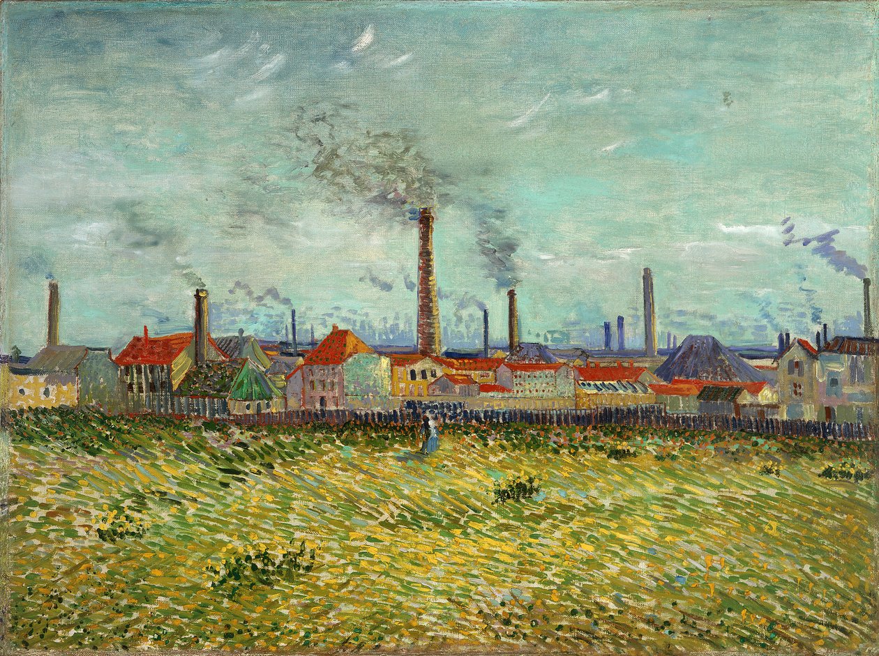 Továrny v Clichy od Vincent van Gogh