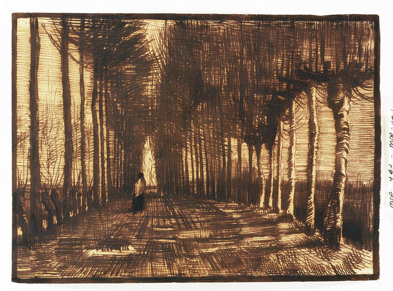 Postava na silnici, 1884 od Vincent van Gogh