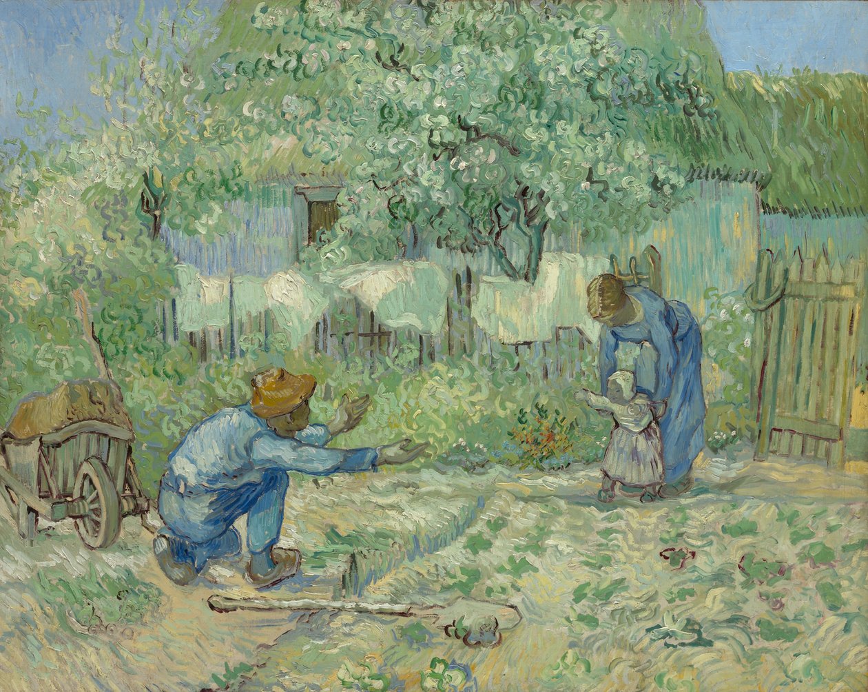 První kroky, po Milletovi od Vincent van Gogh