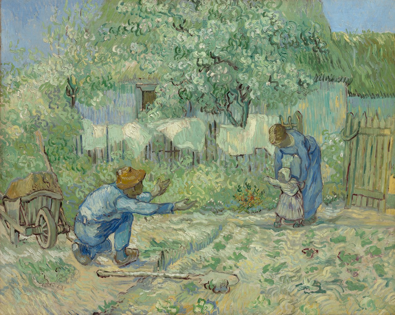 První kroky, po Millet, 1890. od Vincent van Gogh